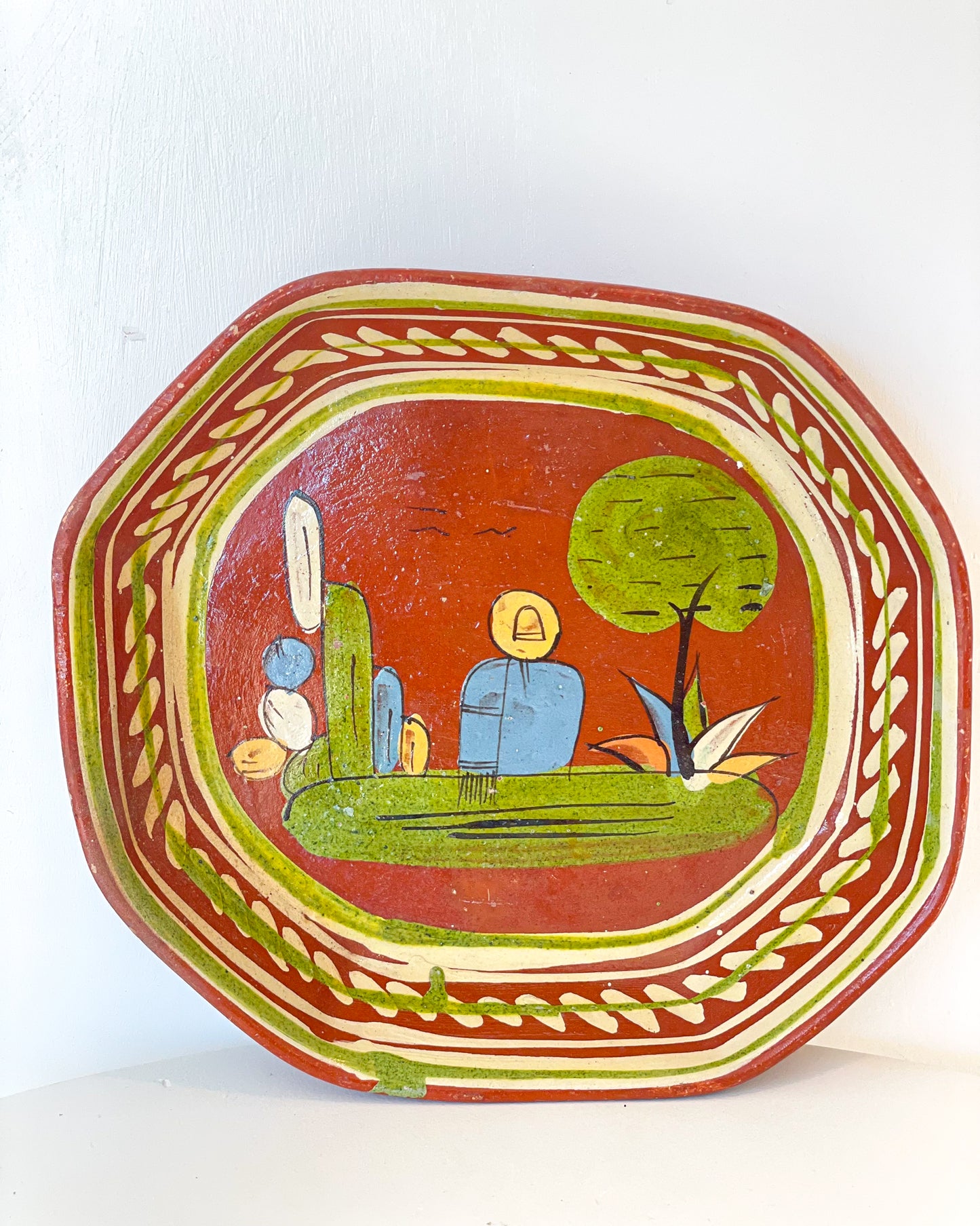 Mexican Bird Watcher Plate