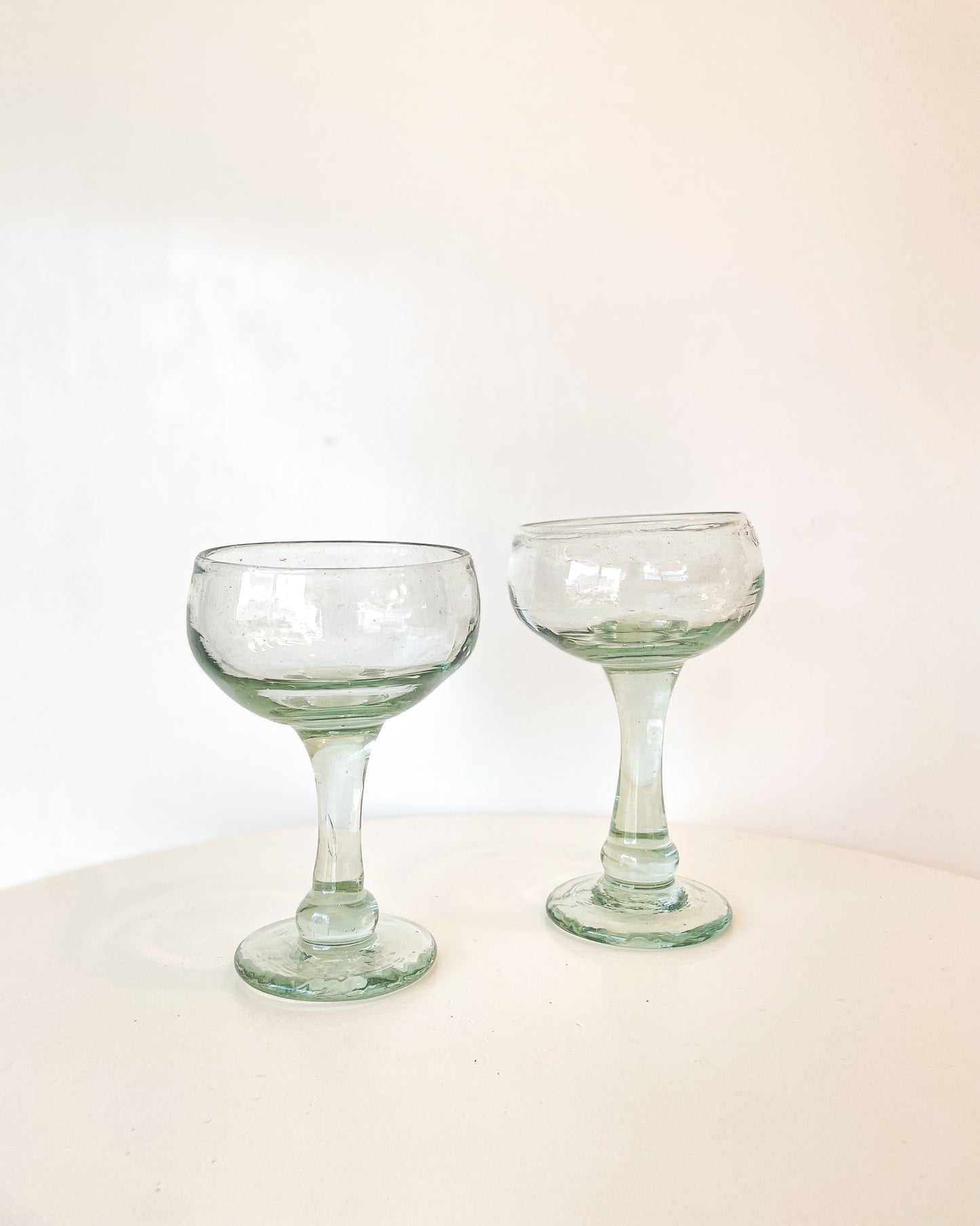 Mexican Blown Cocktail Glasses (set of 2)
