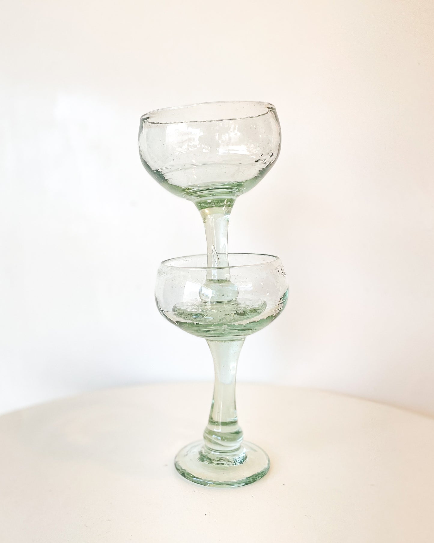 Mexican Blown Cocktail Glasses (set of 2)