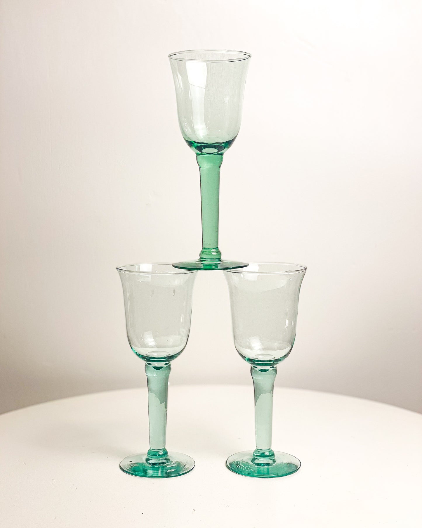 Blown Wine Glasses (set of 2) 3 sets available