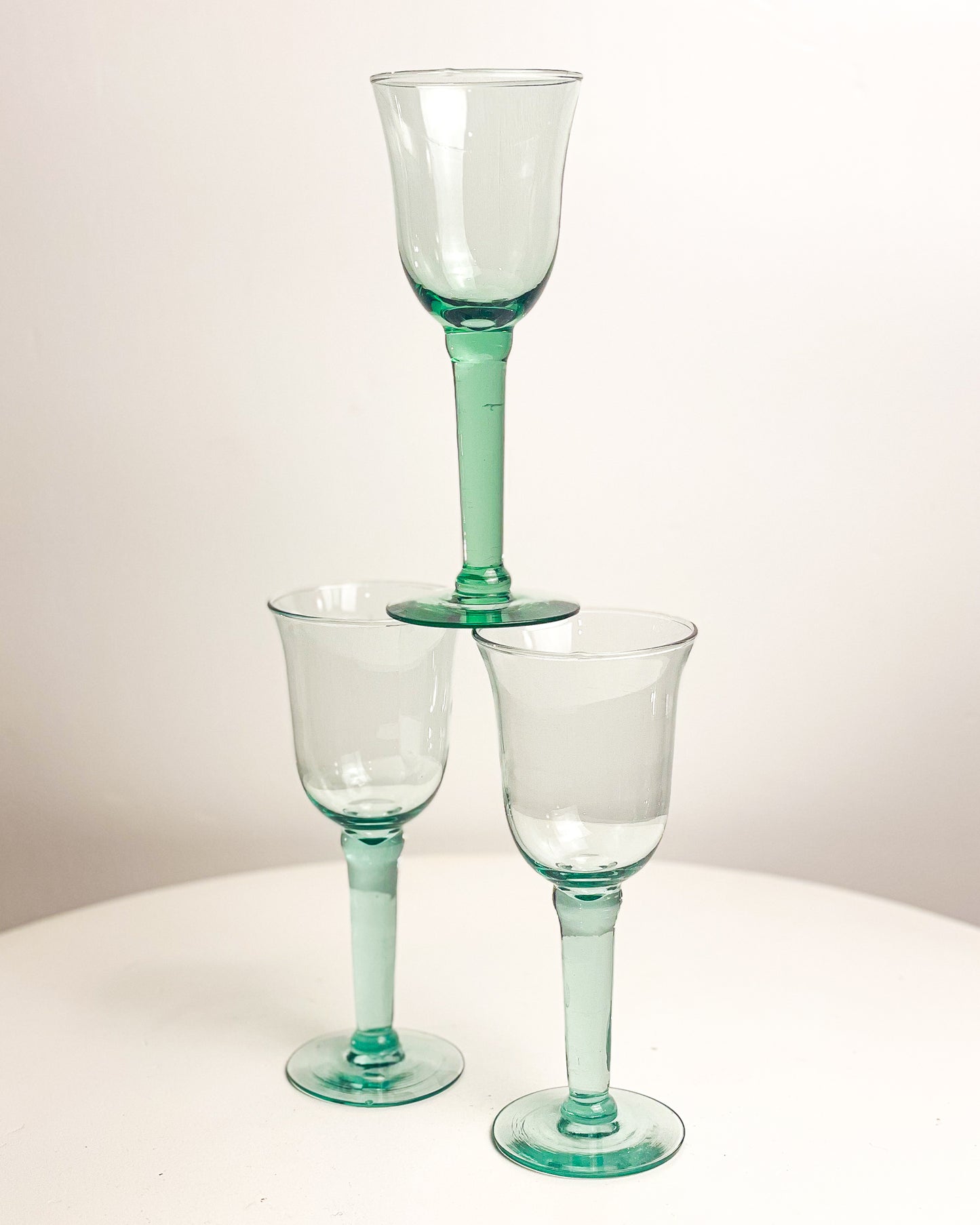 Blown Wine Glasses (set of 2) 3 sets available