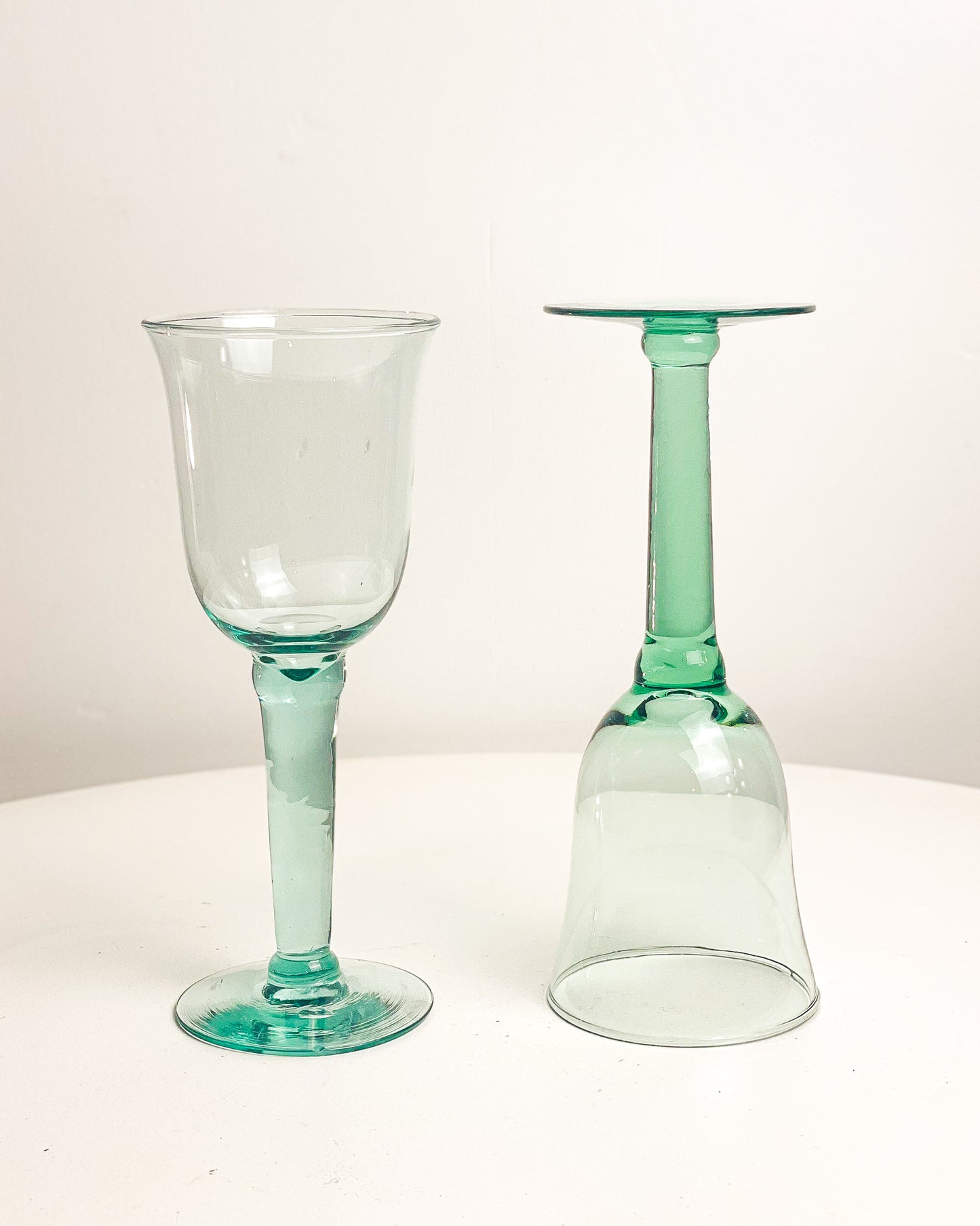 Blown Wine Glasses (set of 2) 3 sets available
