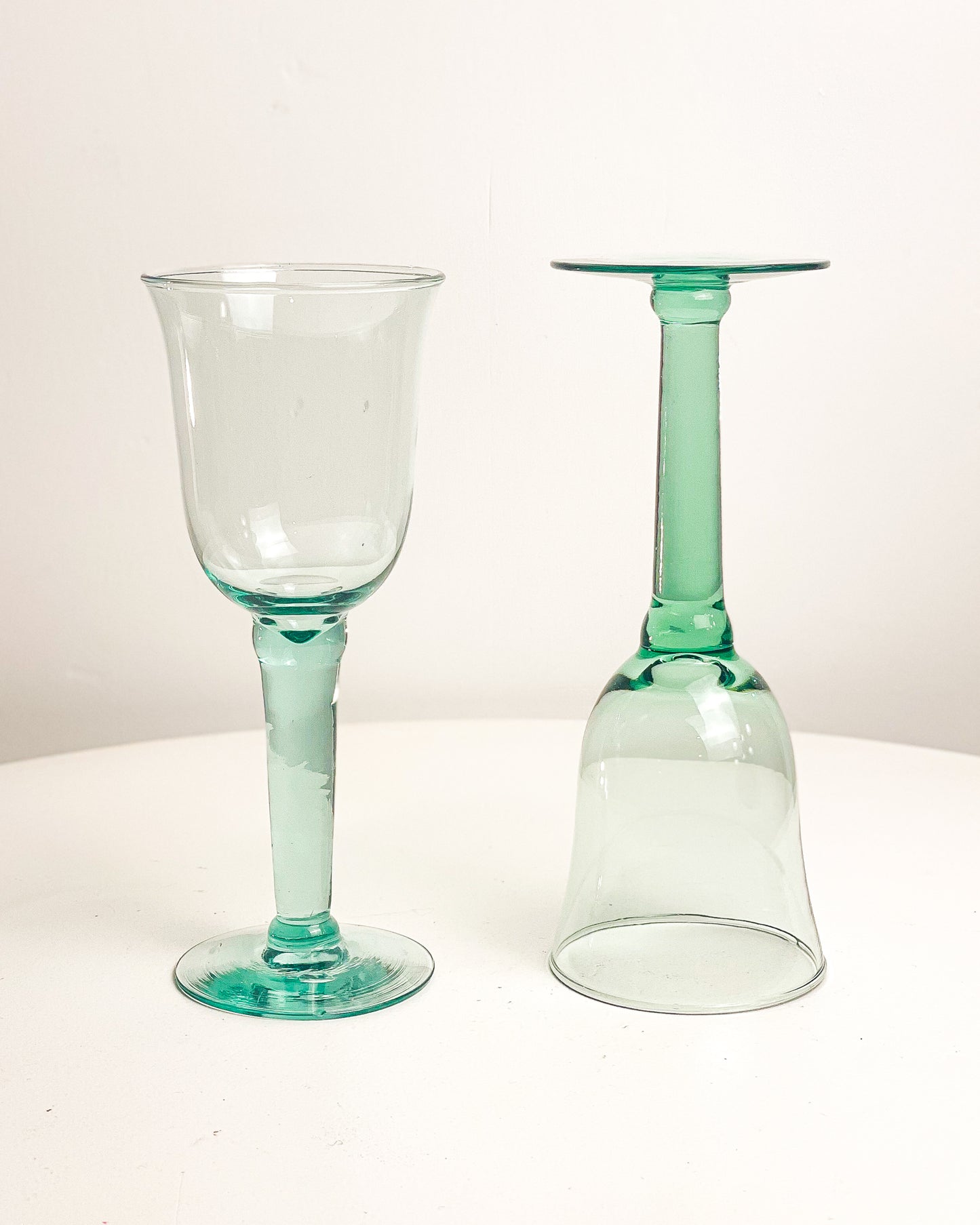 Blown Wine Glasses (set of 2) 3 sets available