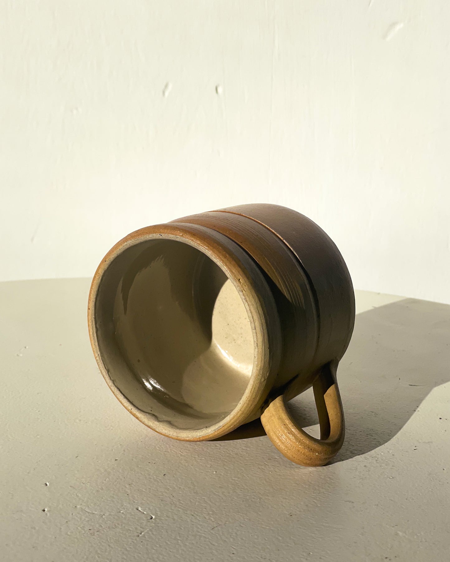Brown Studio Pottery Mug