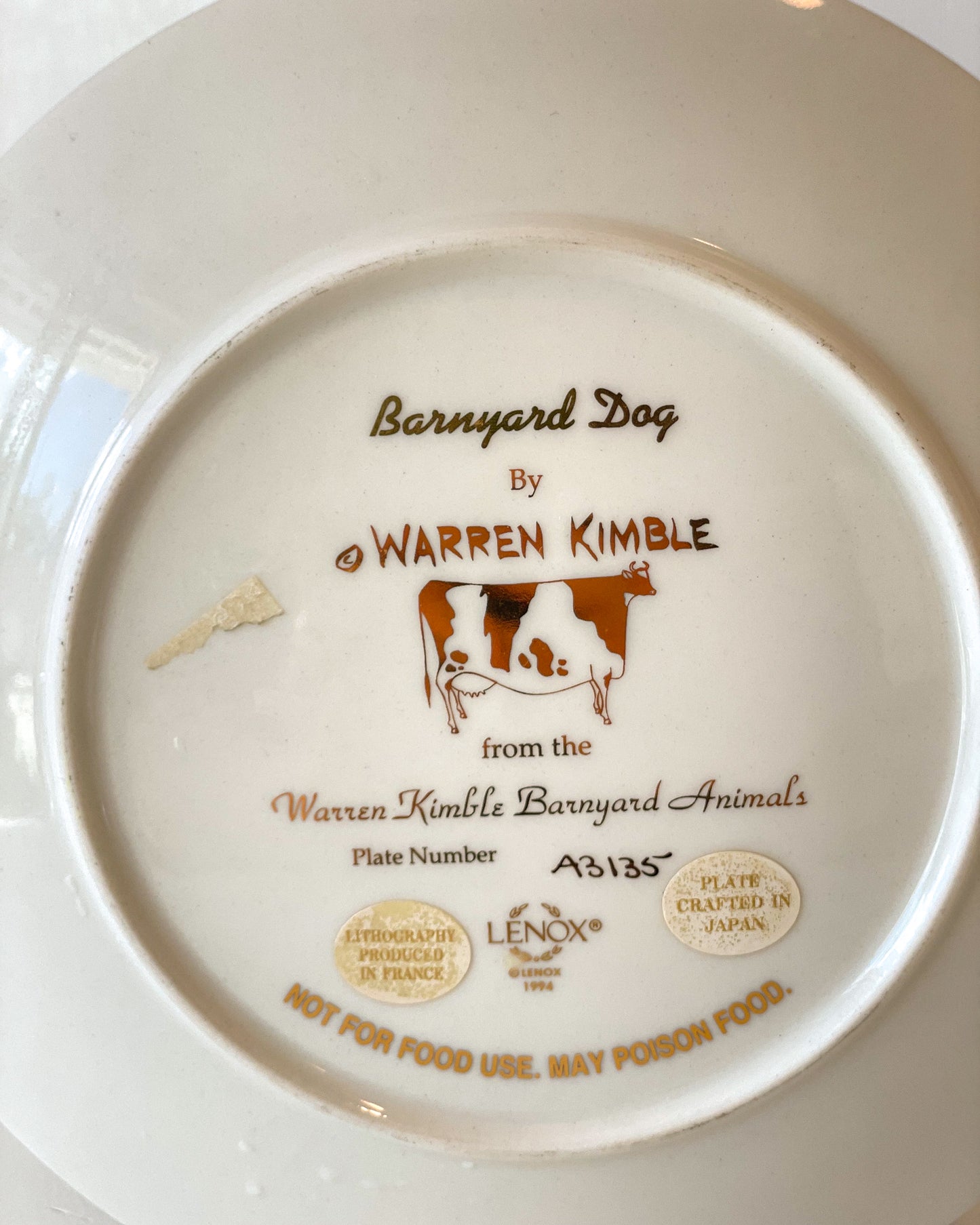 Decorative Dog Plate