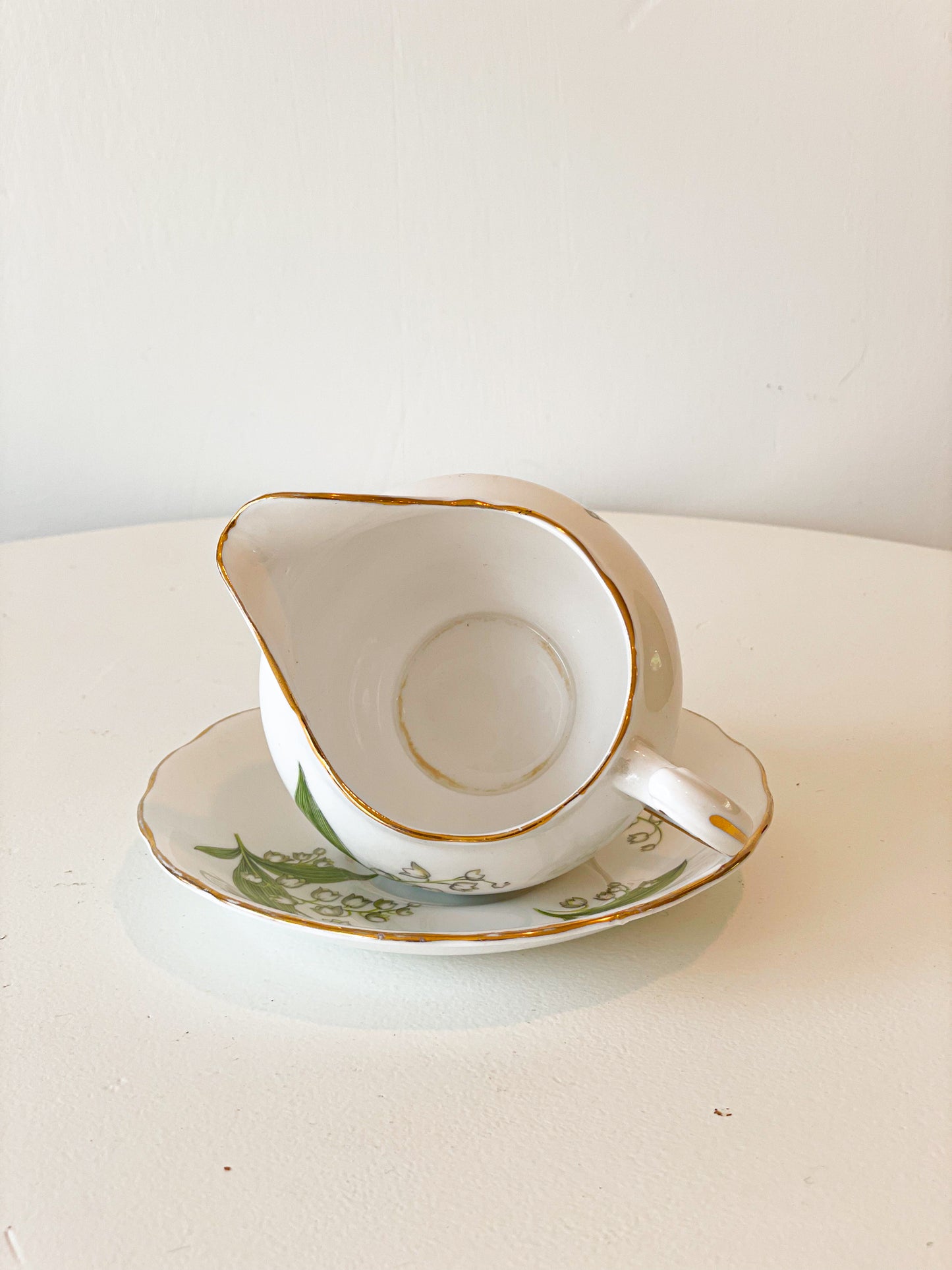 Lily of the valley creamer set