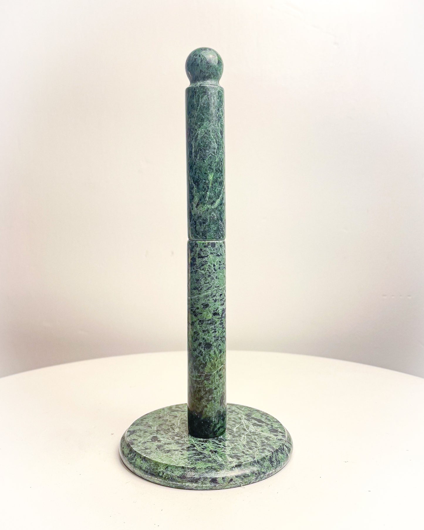Green Marble Paper Towel Holder