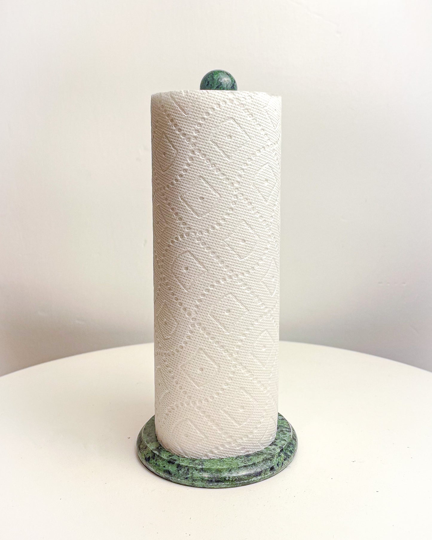 Green Marble Paper Towel Holder