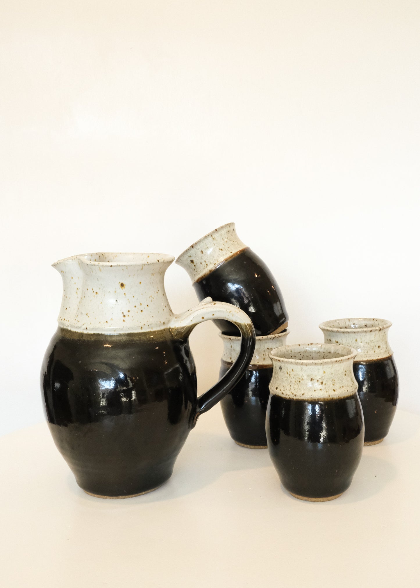 Studio Pottery Pitcher & Tumbler Set