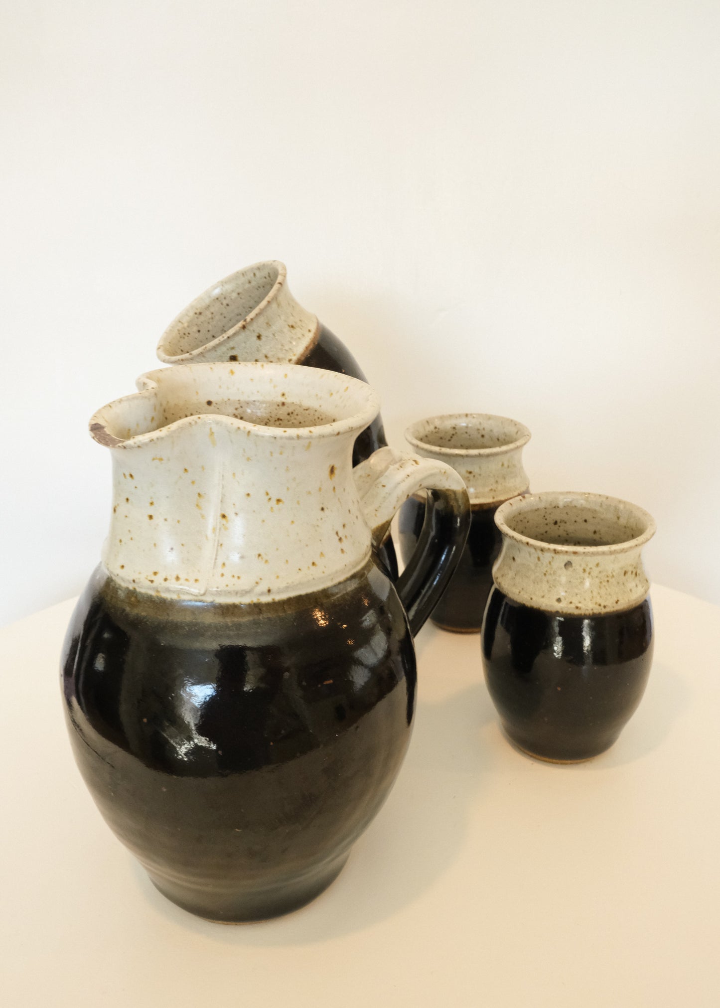 Studio Pottery Pitcher & Tumbler Set