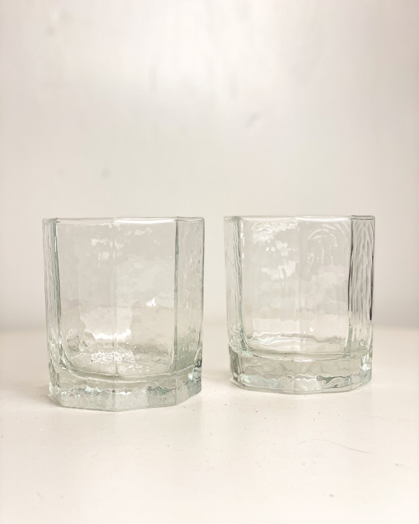 Textured Rocks Glasses (set of 2)