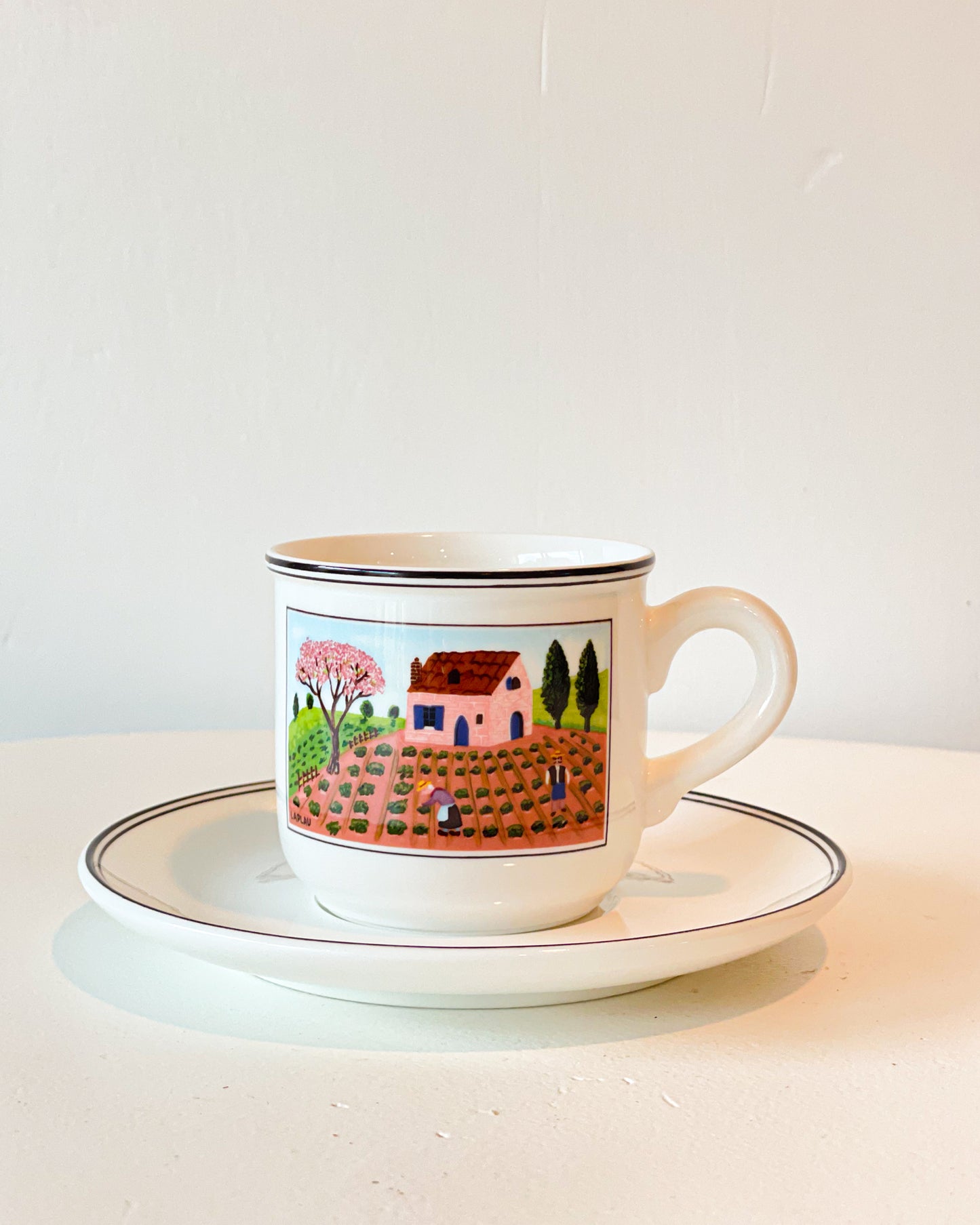 Rooster Teacups & Saucers (set of 5)