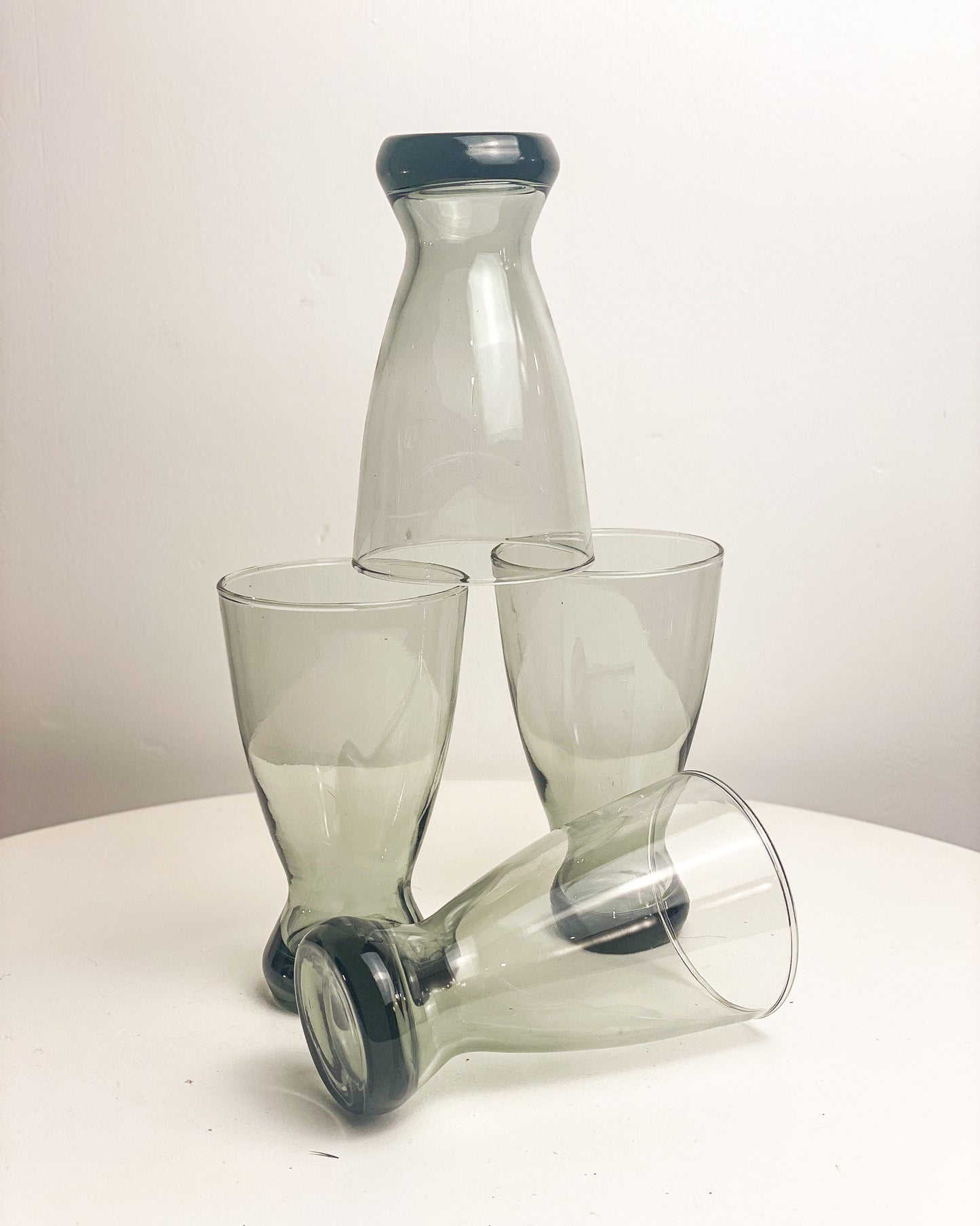 Libbey Smoked Drinking Glasses (set of 4)