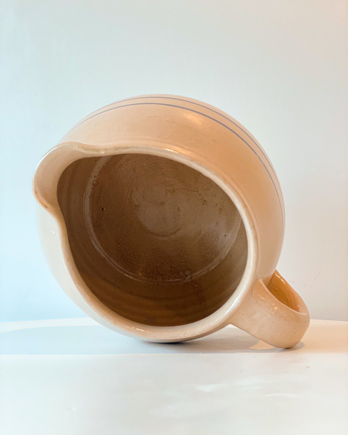 Large Vintage Stoneware Pitcher