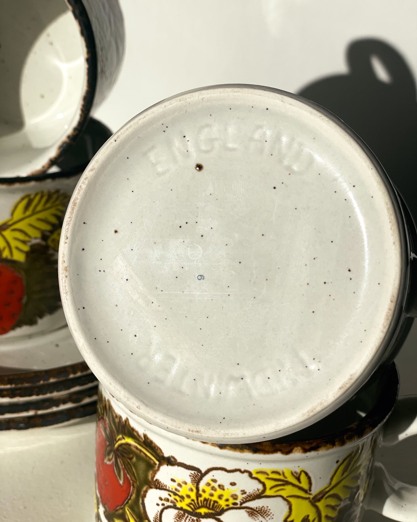 Strawberry Cups & Saucers (set of 4)