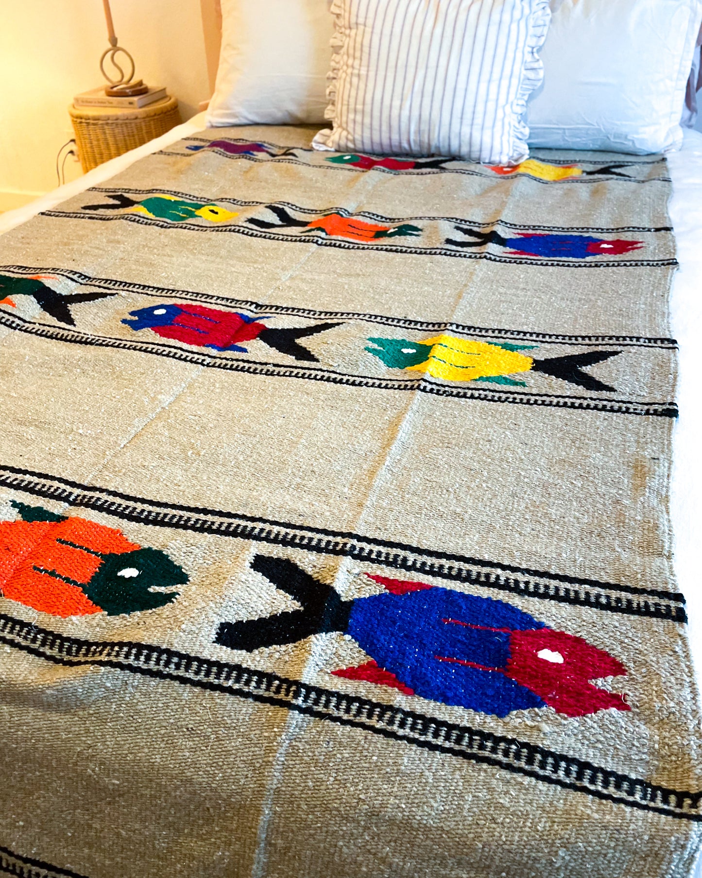 Mexican Fish Blanket or Rug