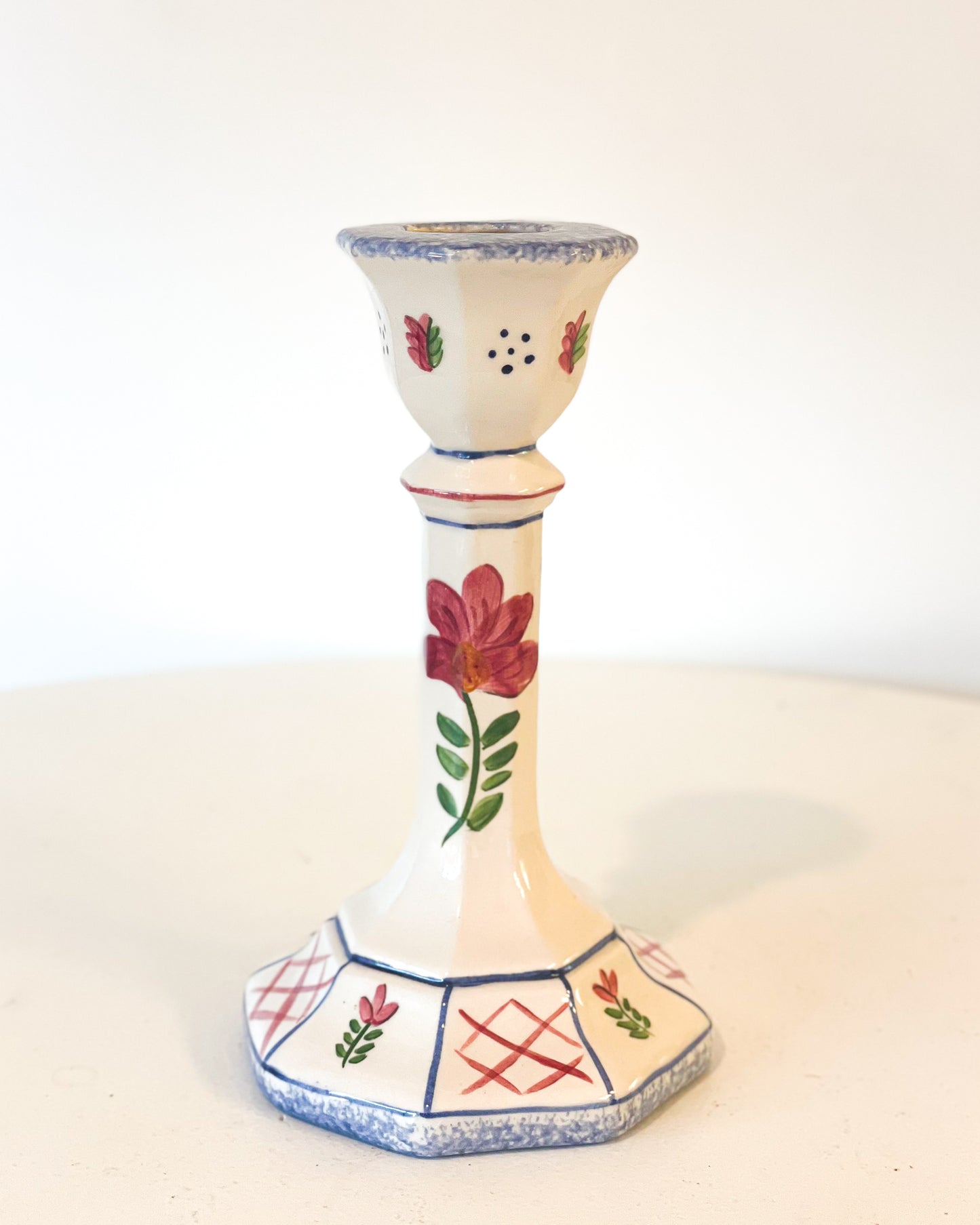 Hand-painted Candlestick Holder