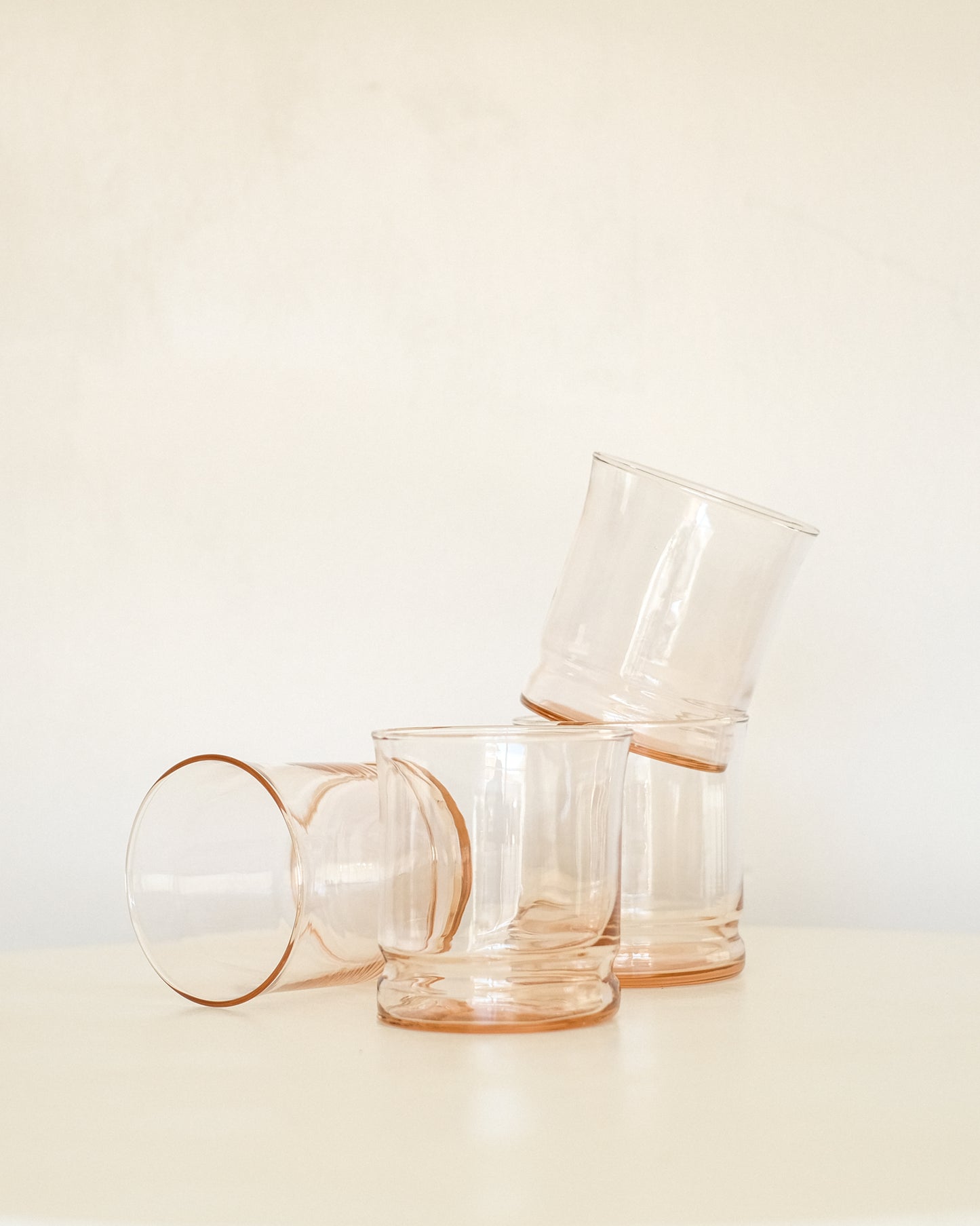 Pink Tumbler Glasses (set of 4)