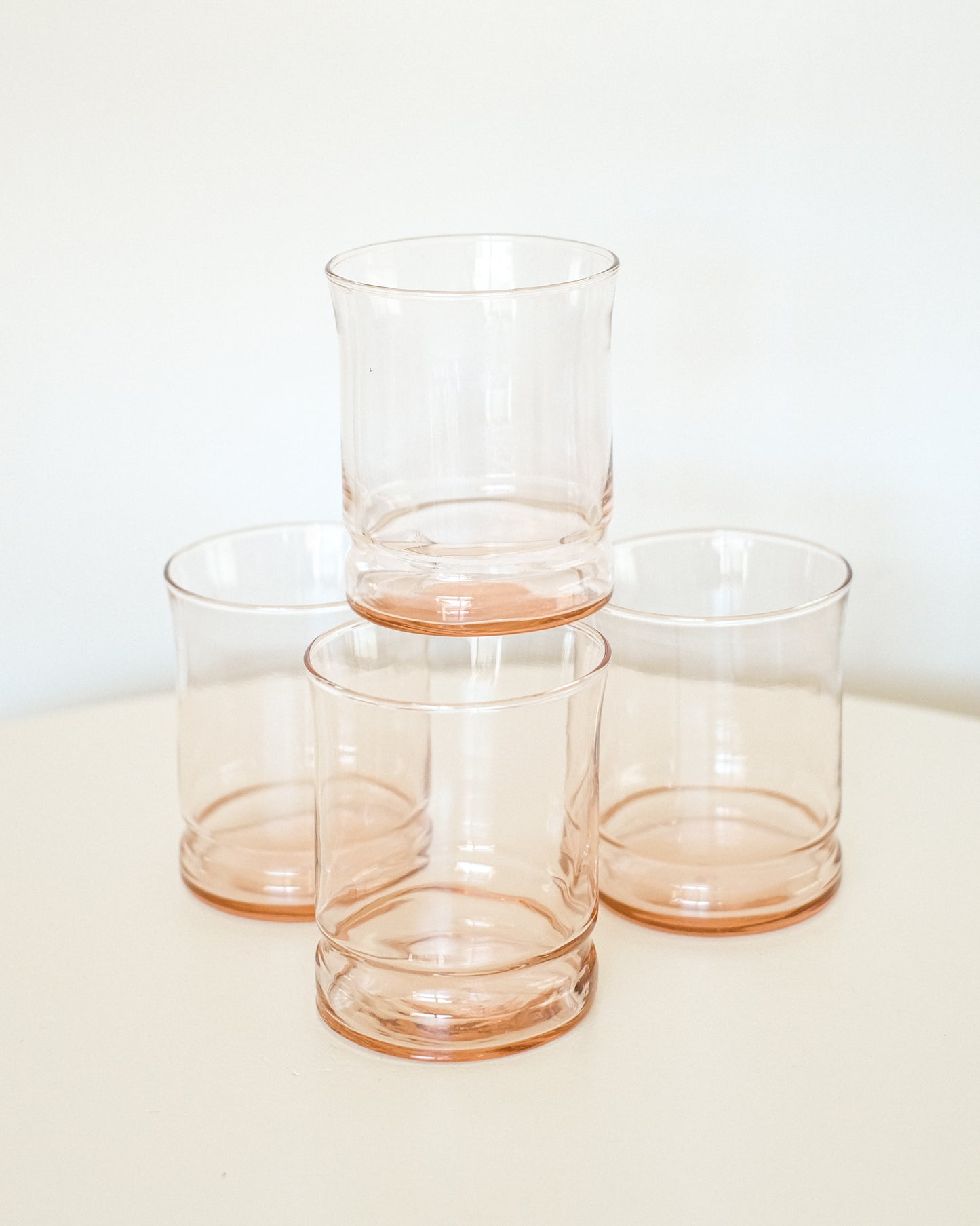 Pink Tumbler Glasses (set of 4)