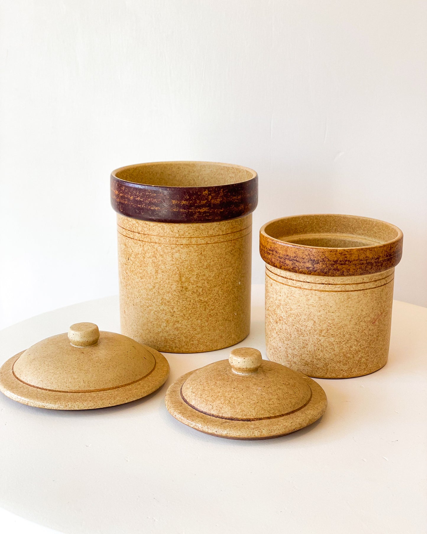 Stoneware Storage Containers (Set of 2)