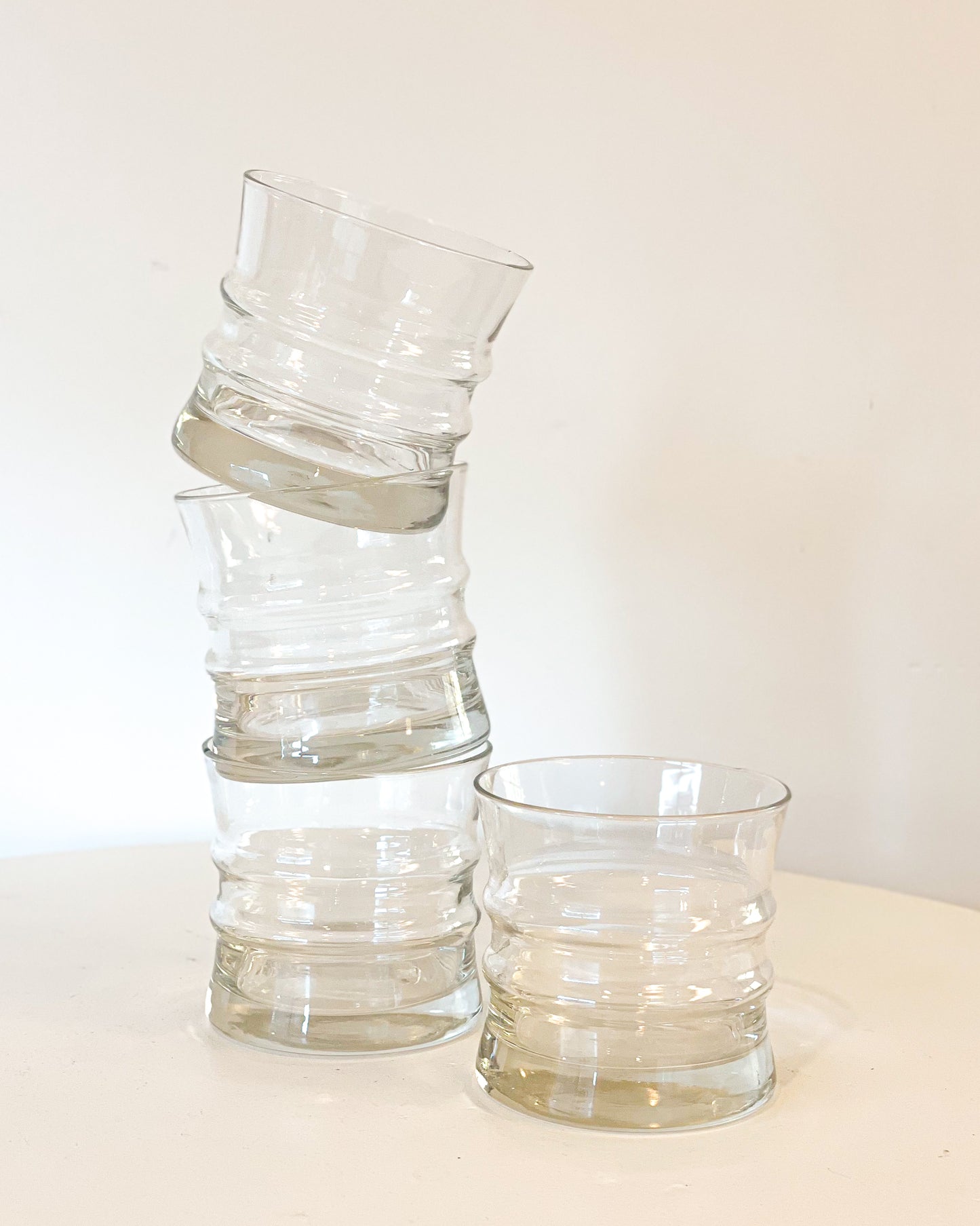 Wavy Rocks Glasses (set of 4)