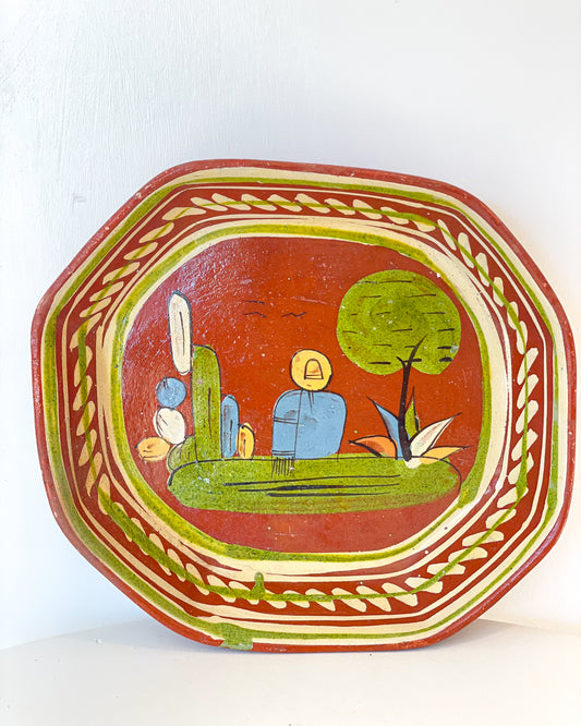 Mexican Bird Watcher Plate