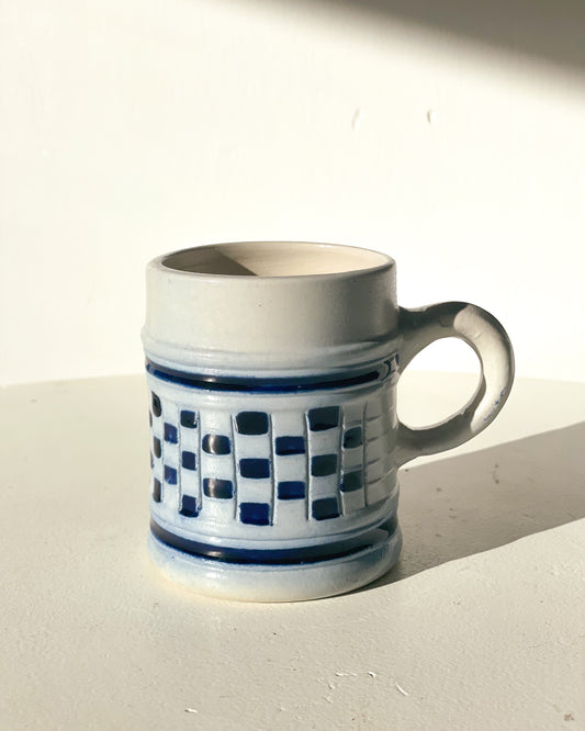Blue Checkered Mug