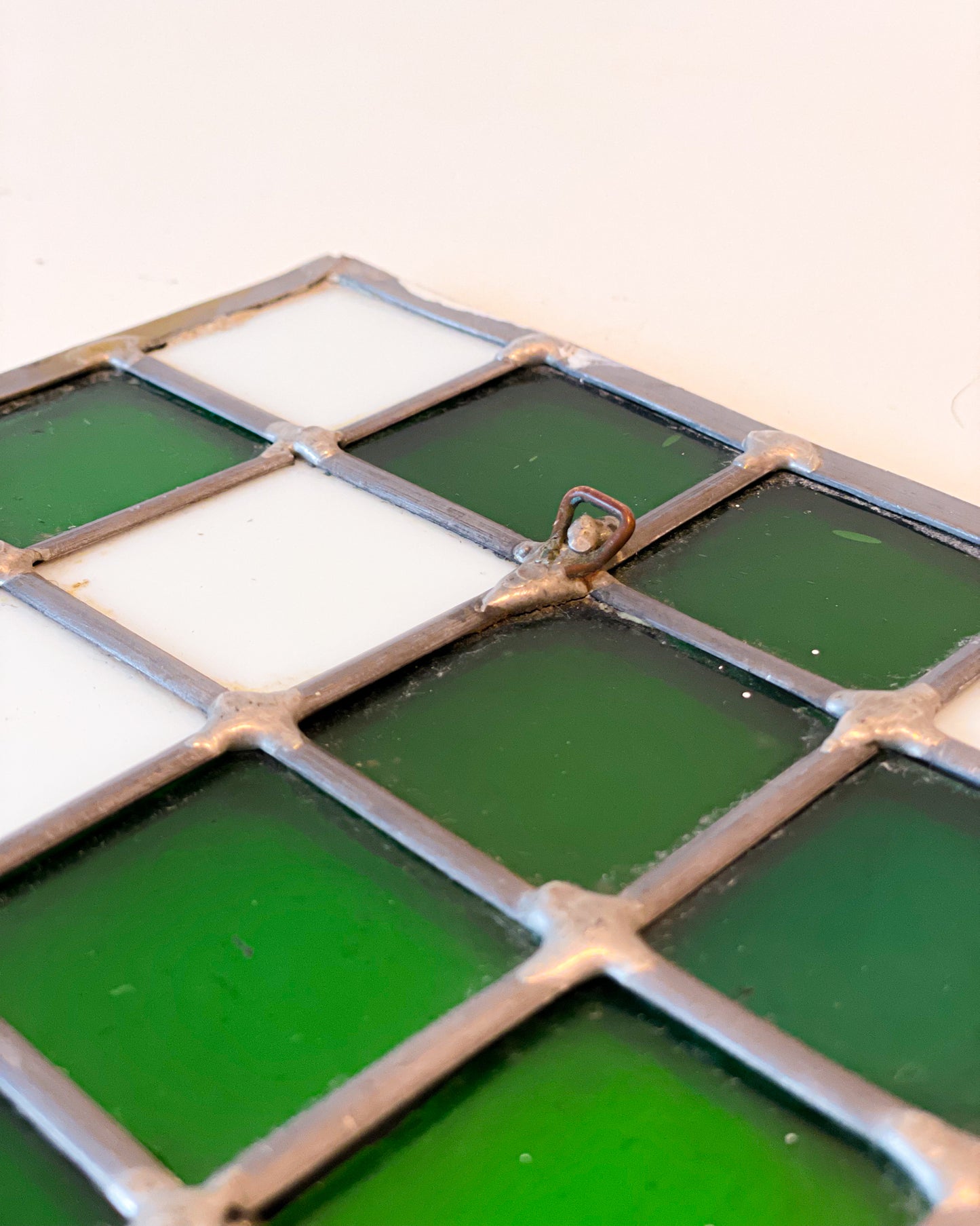 Checkered Stained Glass Art