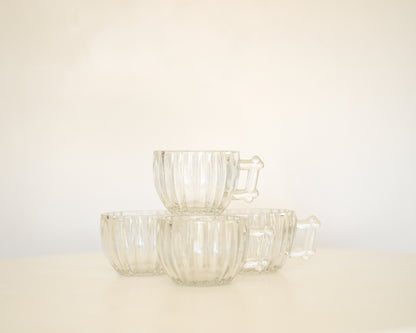 Glass Tea Cup Set (set of 6)