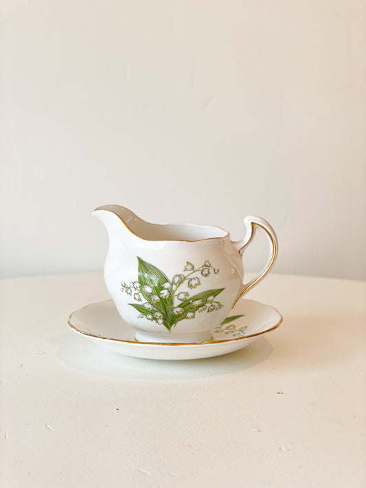Lily of the valley creamer set