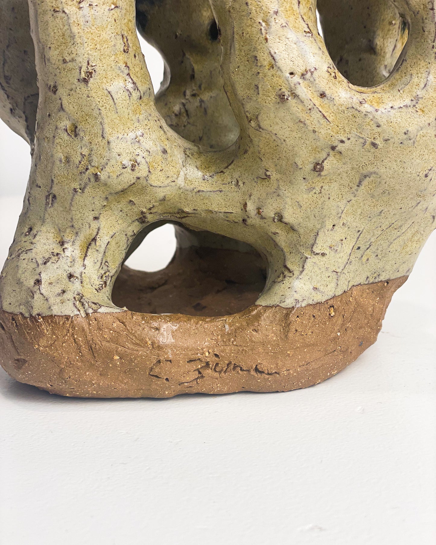 Studio Pottery Candelabra