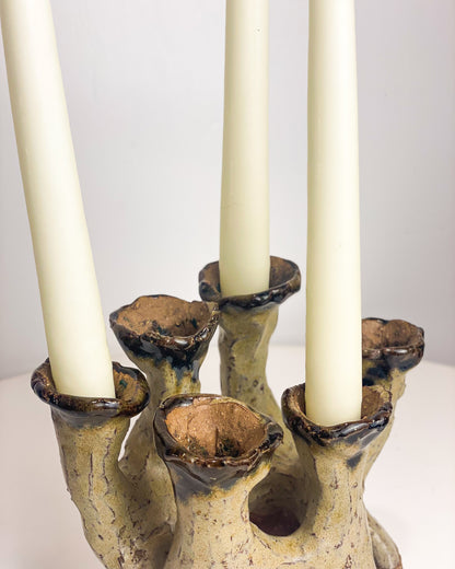 Studio Pottery Candelabra