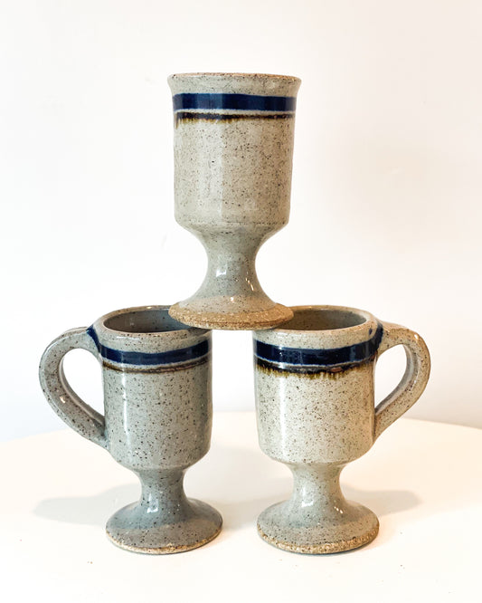 Studio Pottery Glasses (Set of 3)