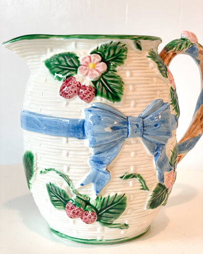 Bow & Berry Pitcher