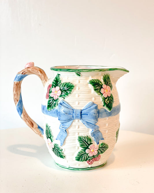 Bow & Berry Pitcher