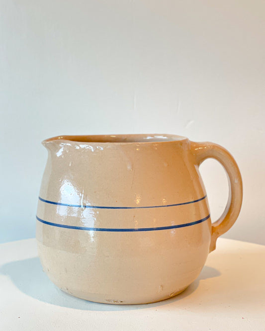 Large Vintage Stoneware Pitcher