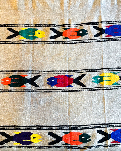 Mexican Fish Blanket or Rug
