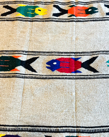 Mexican Fish Blanket or Rug
