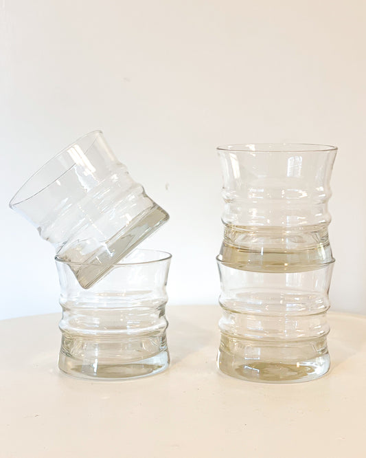 Wavy Rocks Glasses (set of 4)