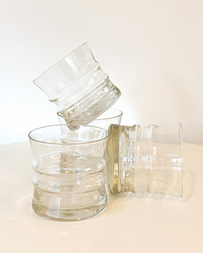 Wavy Rocks Glasses (set of 4)